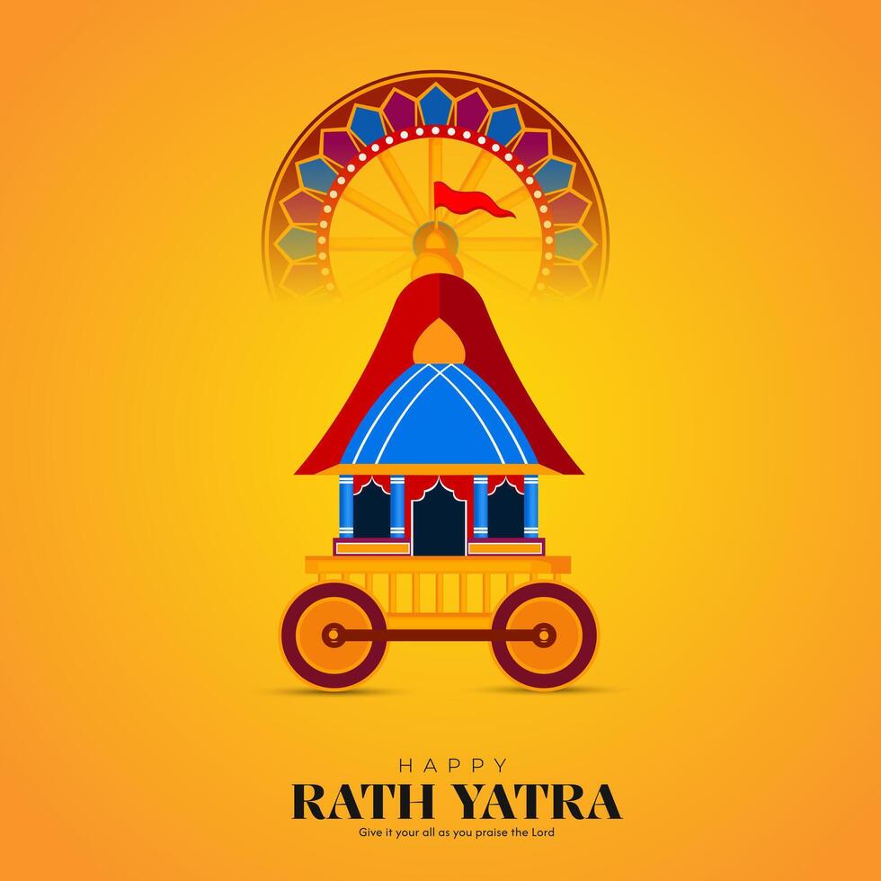 Jagannath Rath Yatra Social Media Poster, Banner, Web Banner , Print Design vector