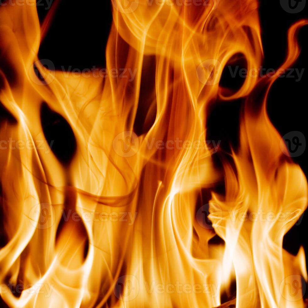 hot fire flames - abstract background and texture concept photo