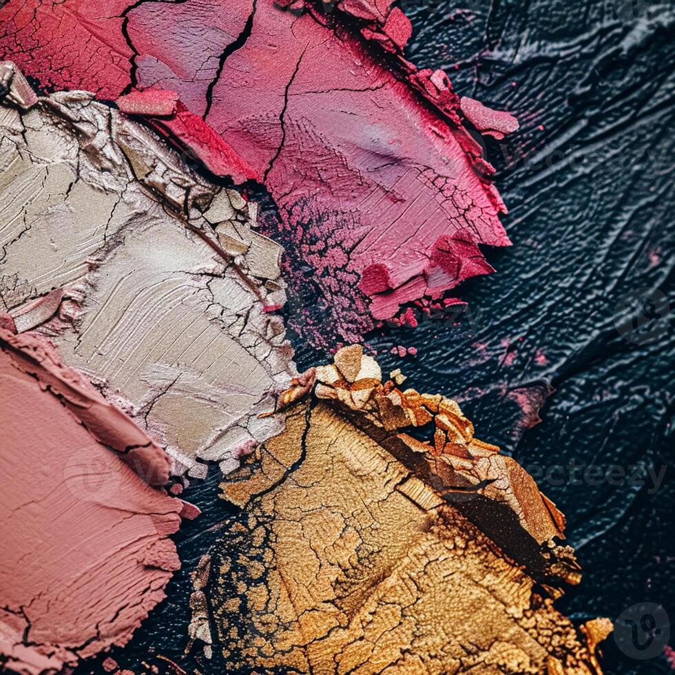 Beauty product and cosmetics texture, makeup products as abstract luxury cosmetic background photo
