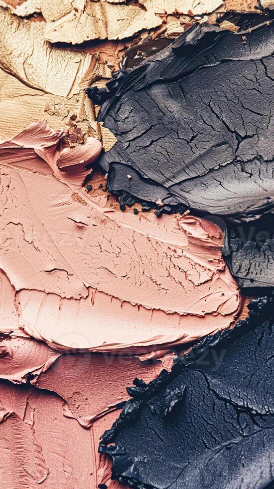 Beauty product and cosmetics texture, makeup products as abstract luxury cosmetic background photo