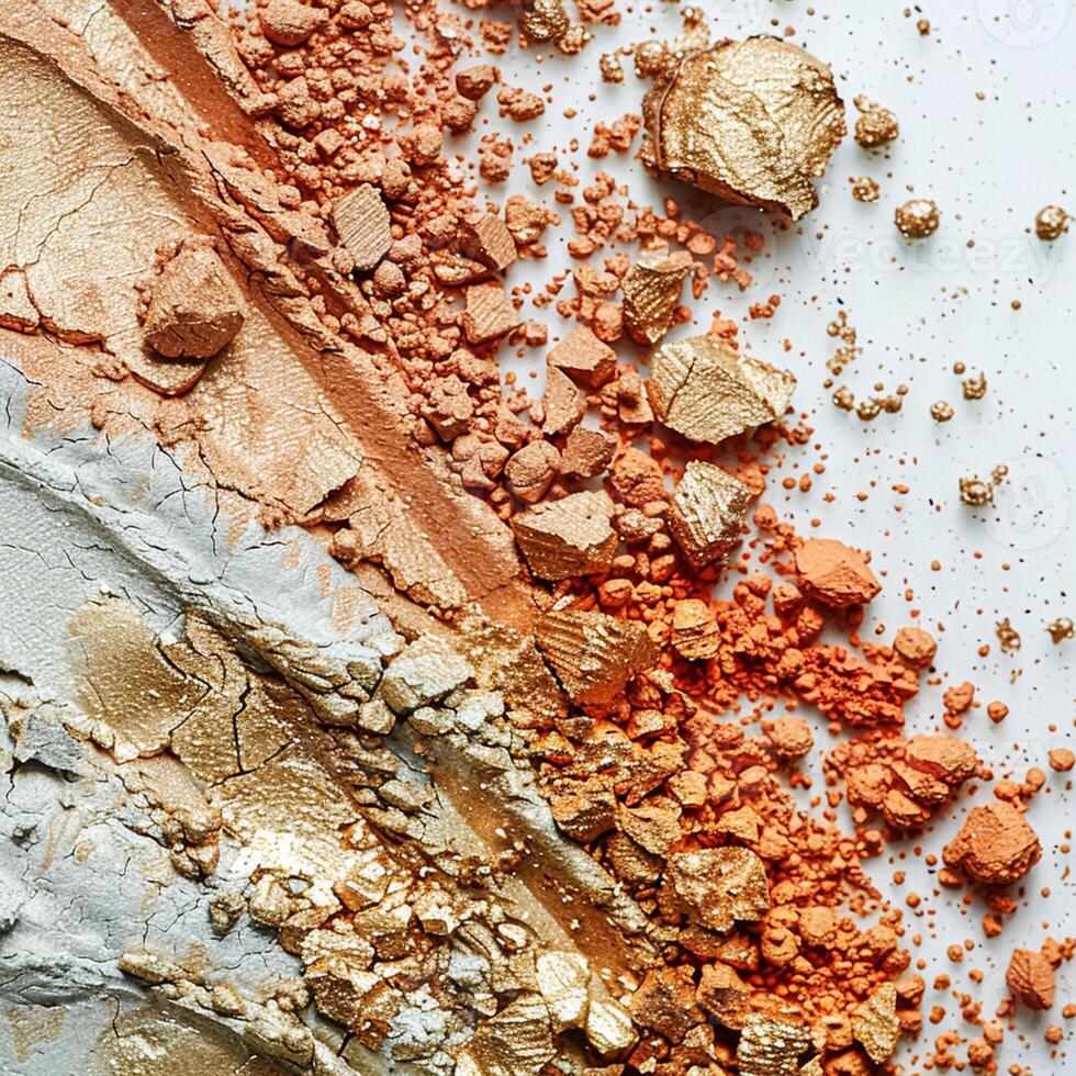 Beauty product and cosmetics texture, makeup products as abstract luxury cosmetic background photo