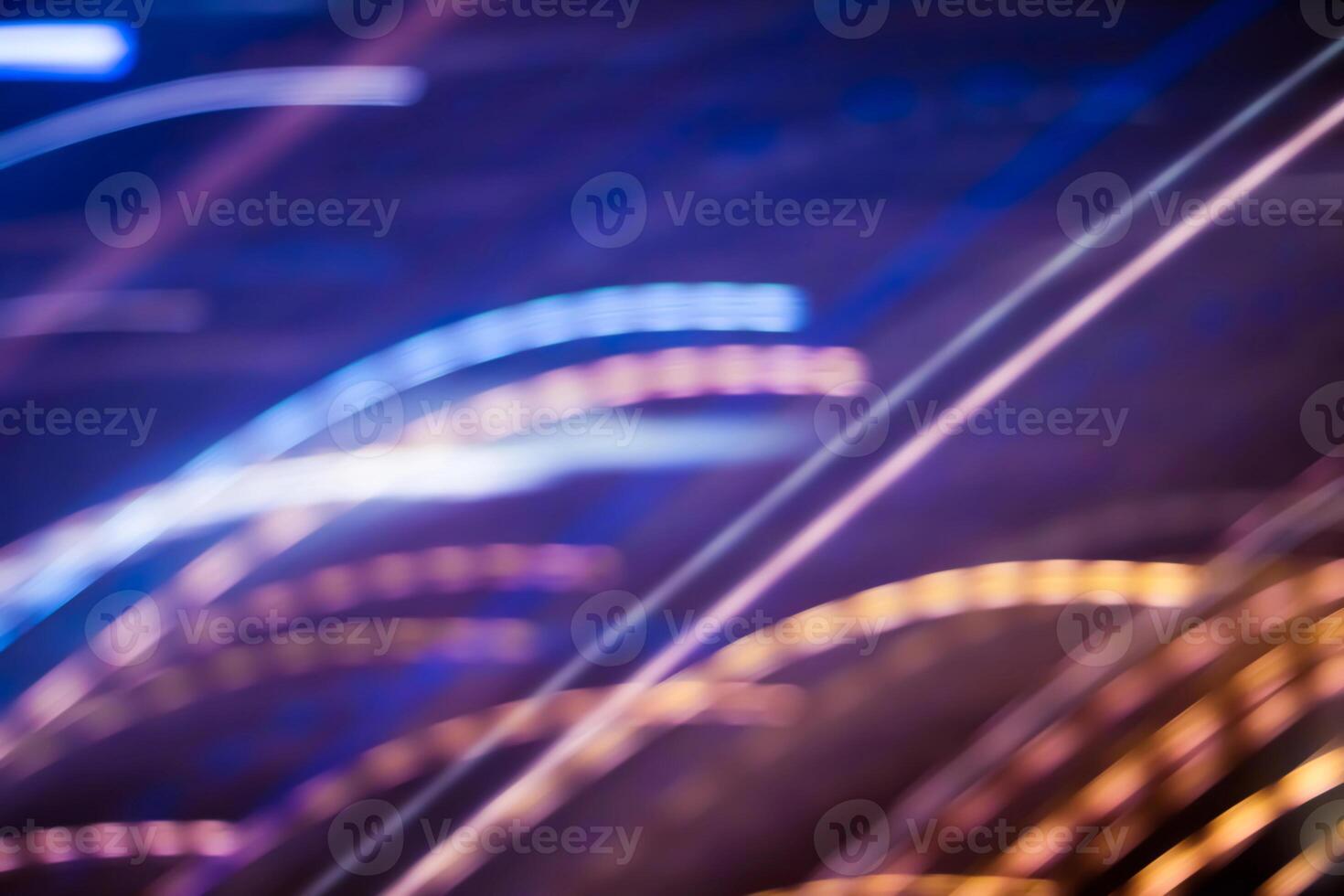 Neon lights background, abstract lines in motion photo