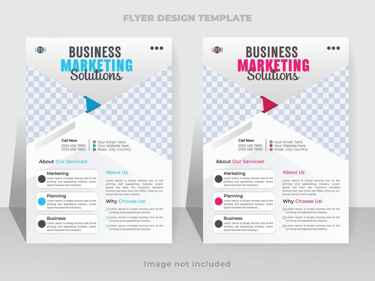 Corporate Business Flyer Design Template vector