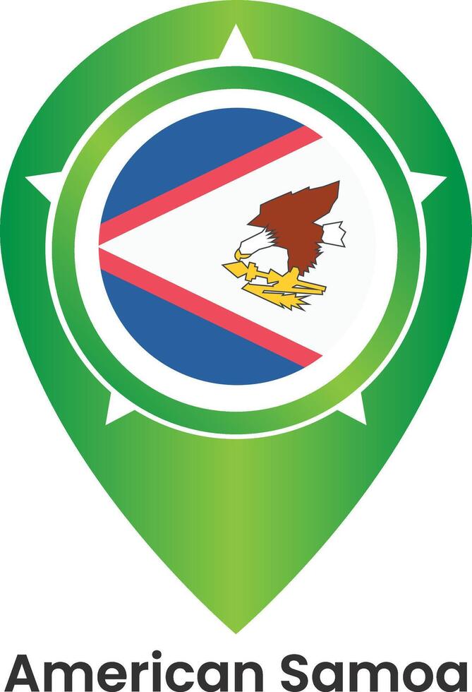 The flag of American Samoa vector