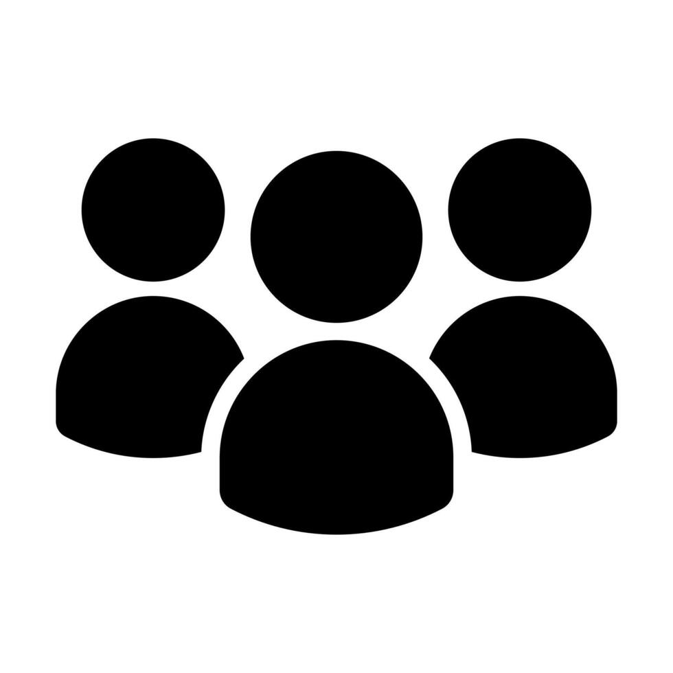 People icon isolated on a white background vector
