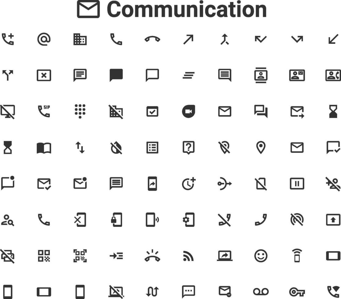 Collection of web icons for UI and web design. EPS 10 file with a white background. vector