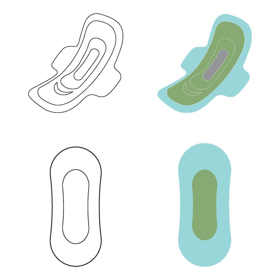 sanitary pad icon vector