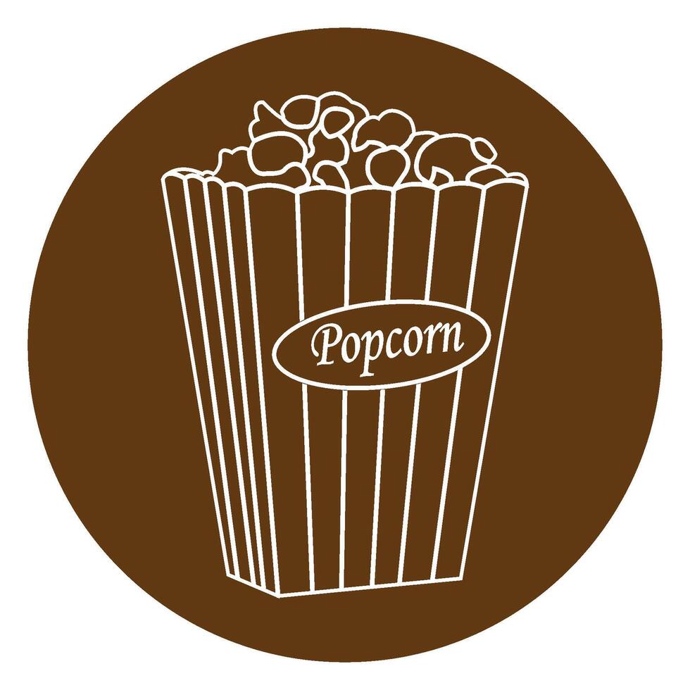 popcorn icon design vector