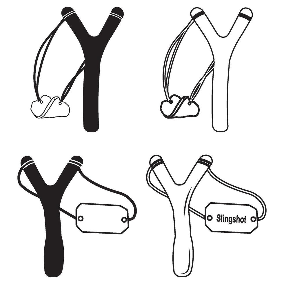 slingshot icon design vector