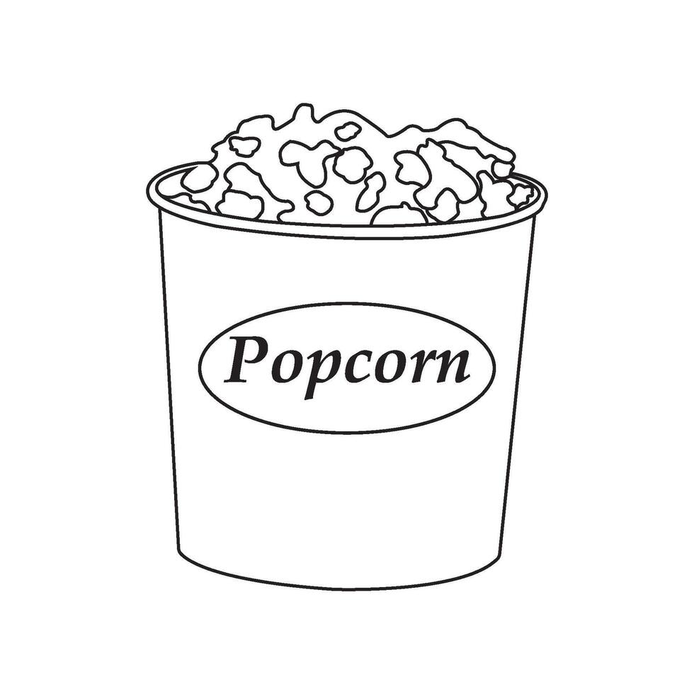 popcorn icon design vector