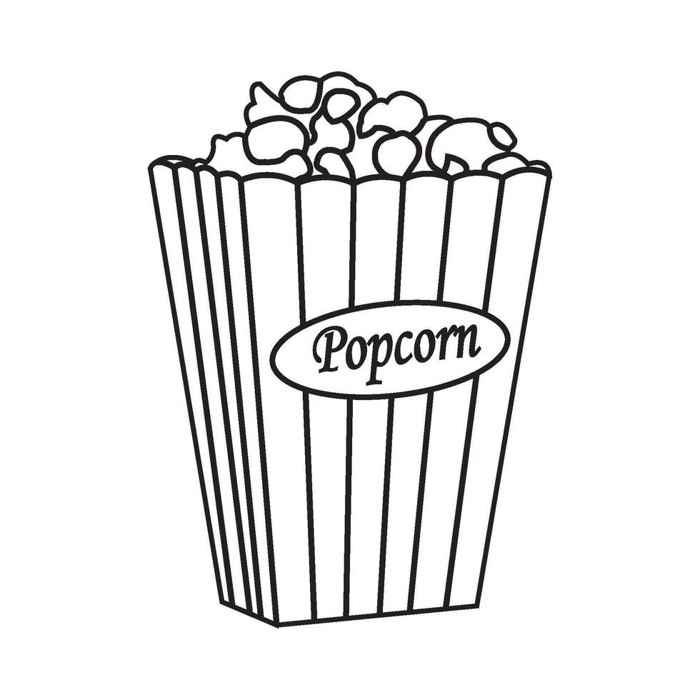 popcorn icon design vector