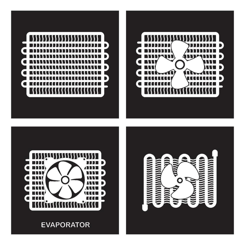Evaporator icon design vector