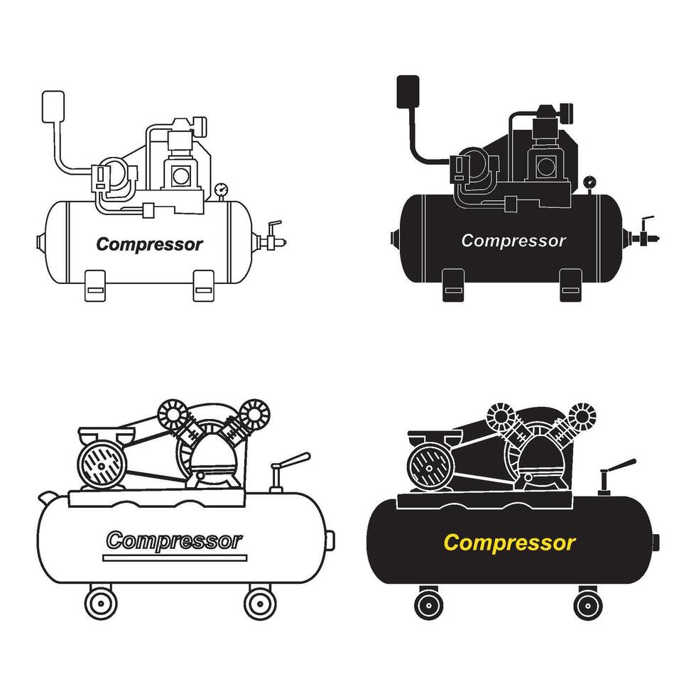 Compressor icon design vector