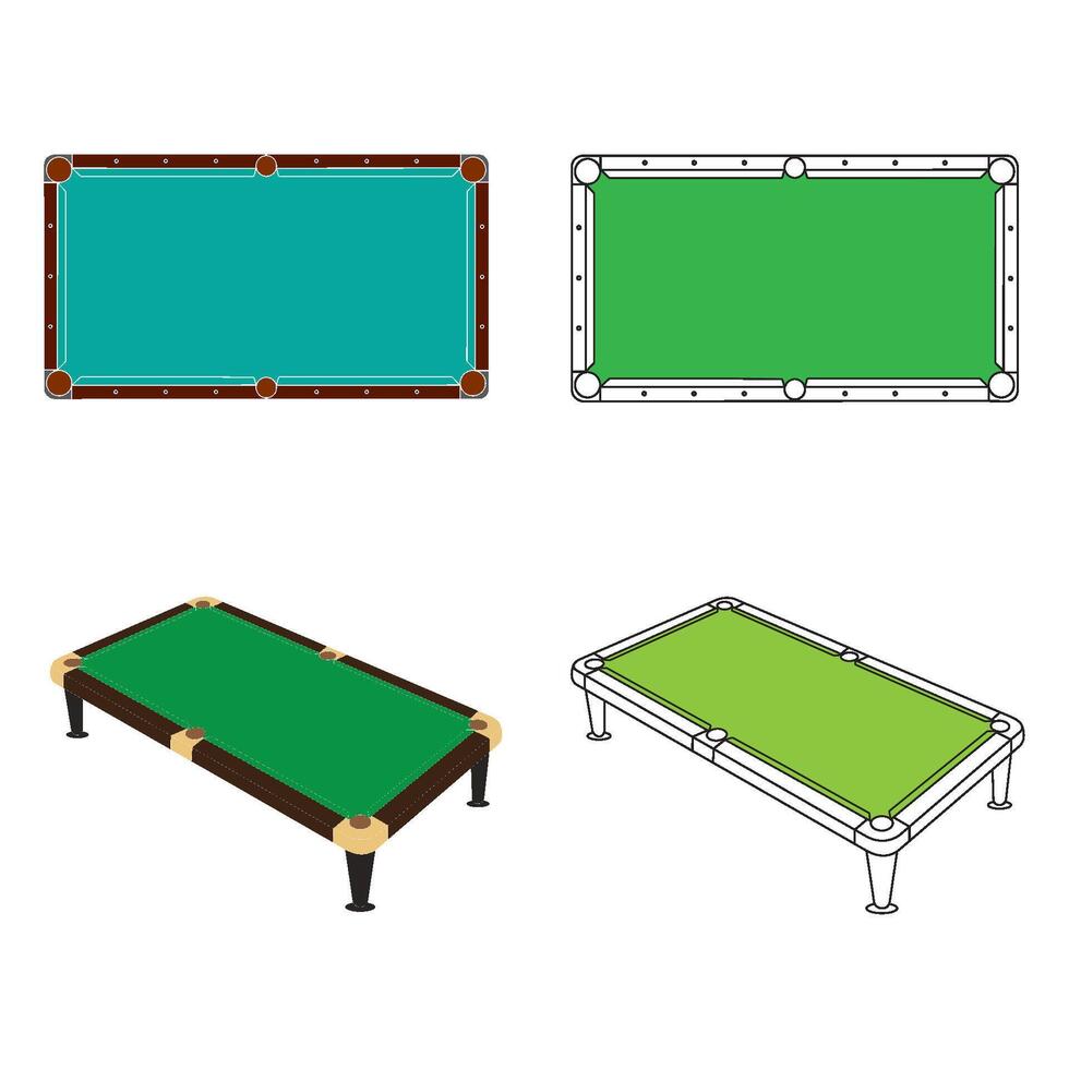 Billiard table icon vector