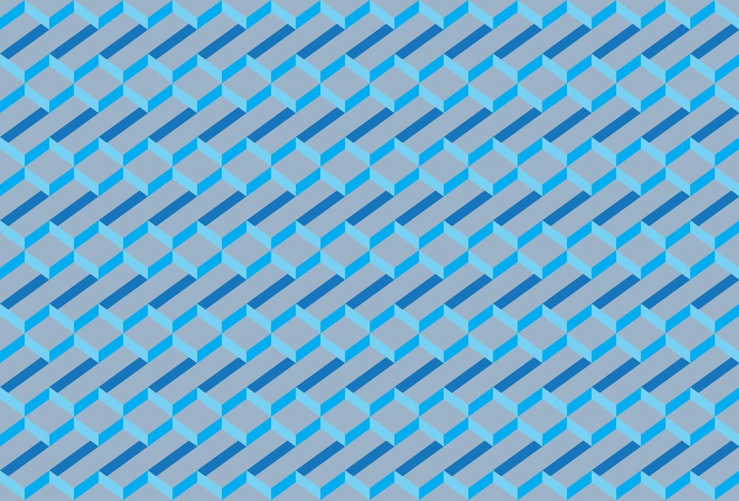 Illustration Wallpaper, Abstract Geometric Style. Repeating abstract multicolor of blue on soft grey background. vector