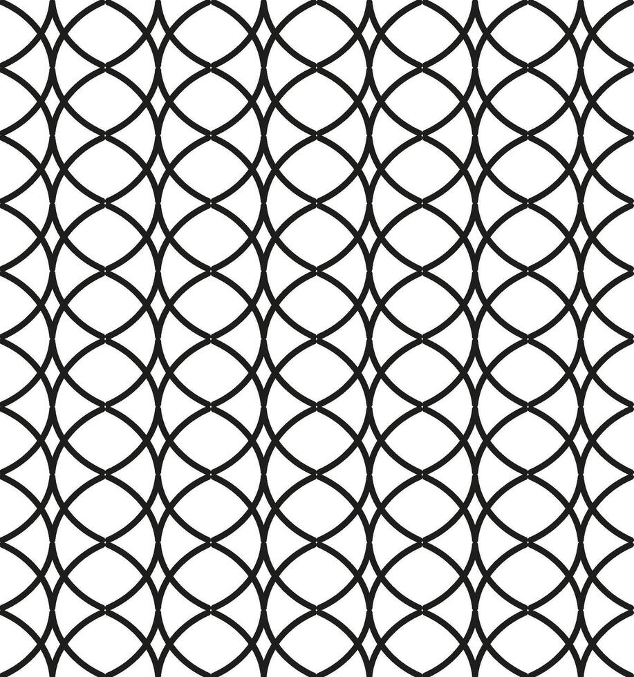 Seamless abstract texture in the form of a black lattice pattern on a white background vector