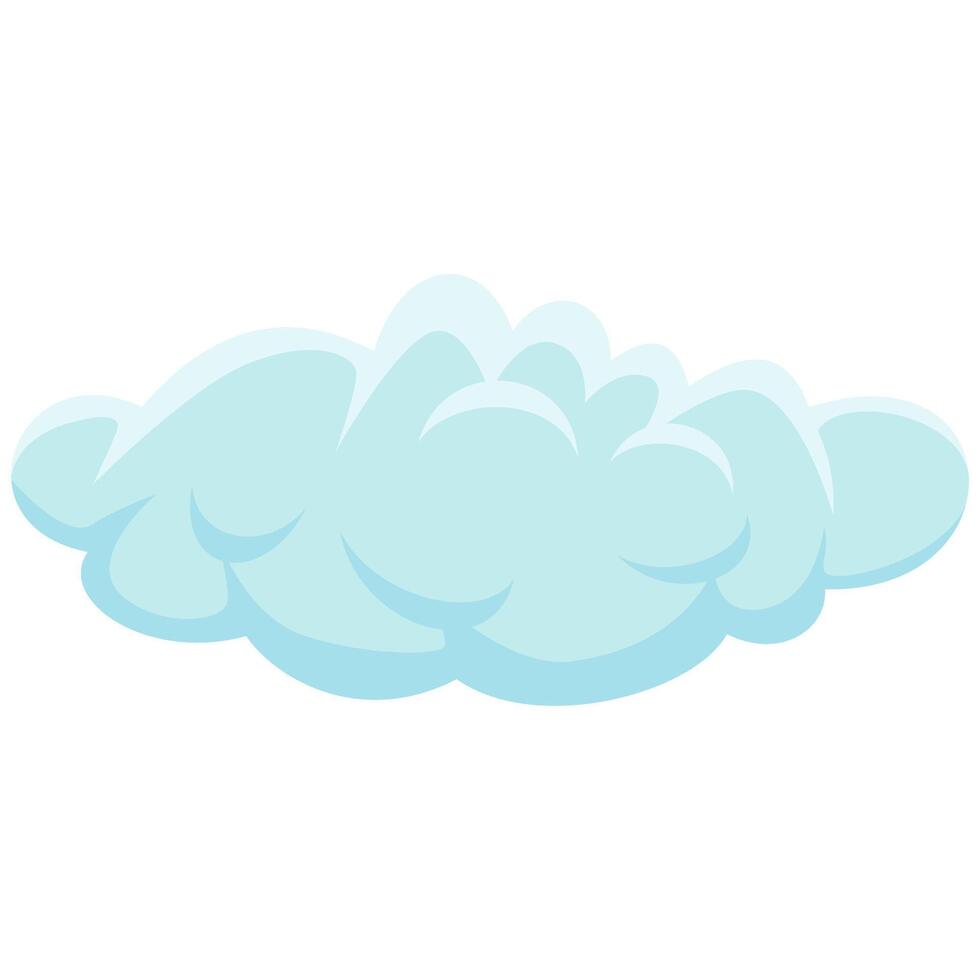 Minimalist Flat Cloud Illustration vector