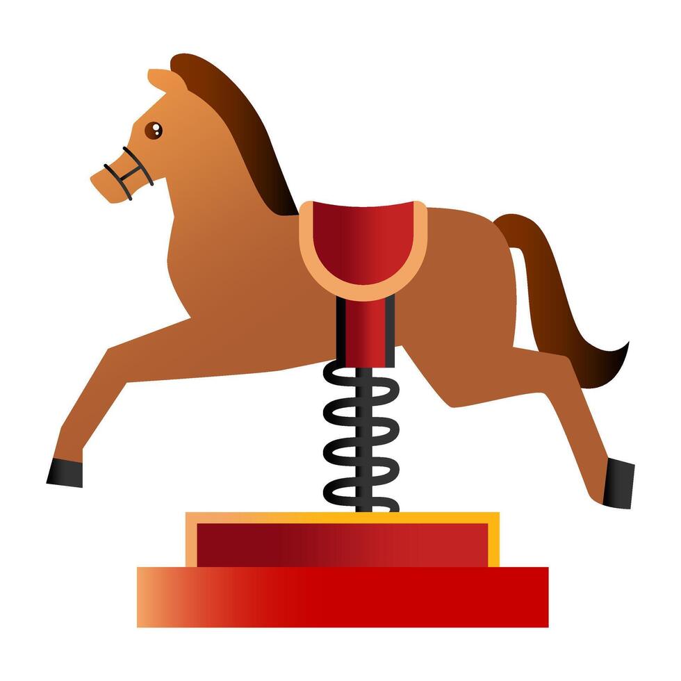 Funfair Carnival Carousel Illustration vector