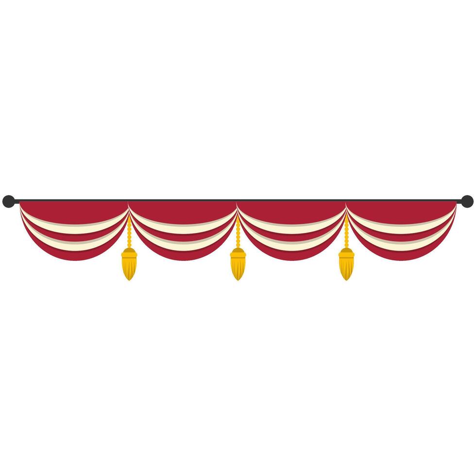 Circus Carnival Curtain Illustration vector