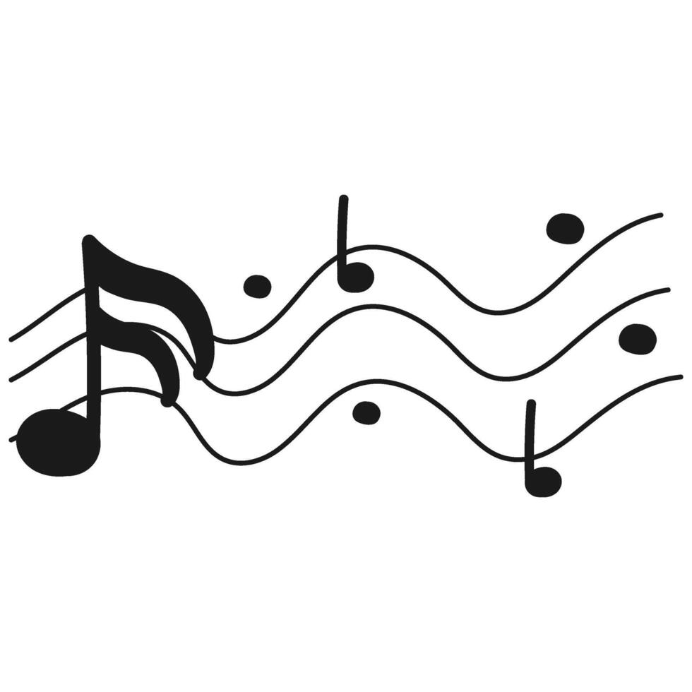 Flat Musical Notes Illustration vector