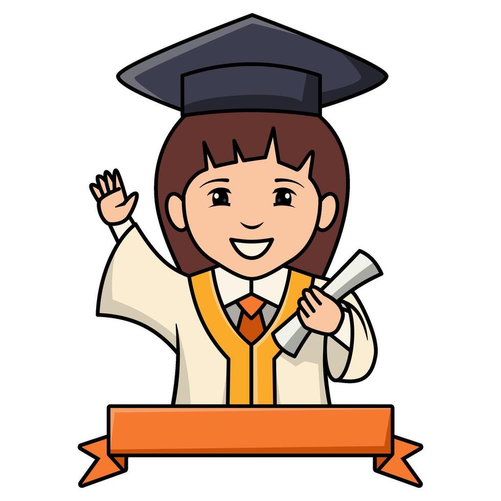 Student Graduation Illustration vector