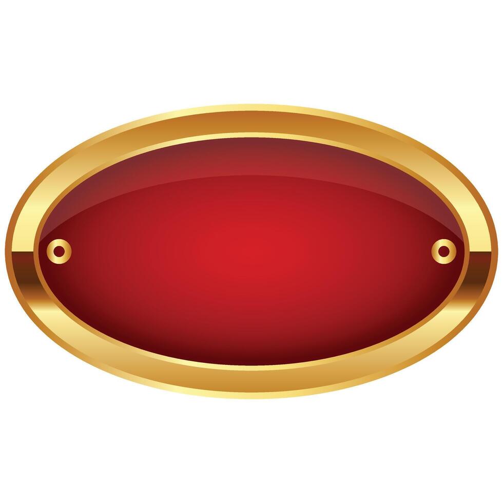 Luxury Golden Red Banner vector