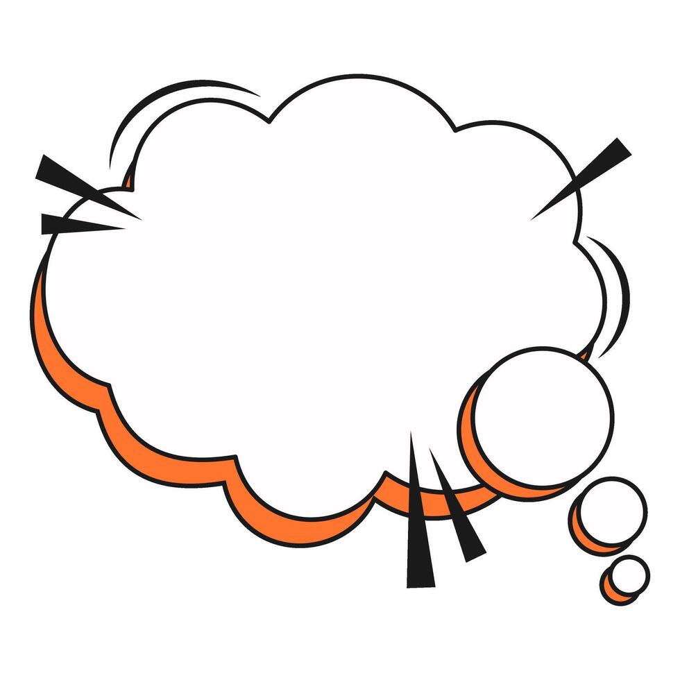 Retro Comic Speech Bubble vector