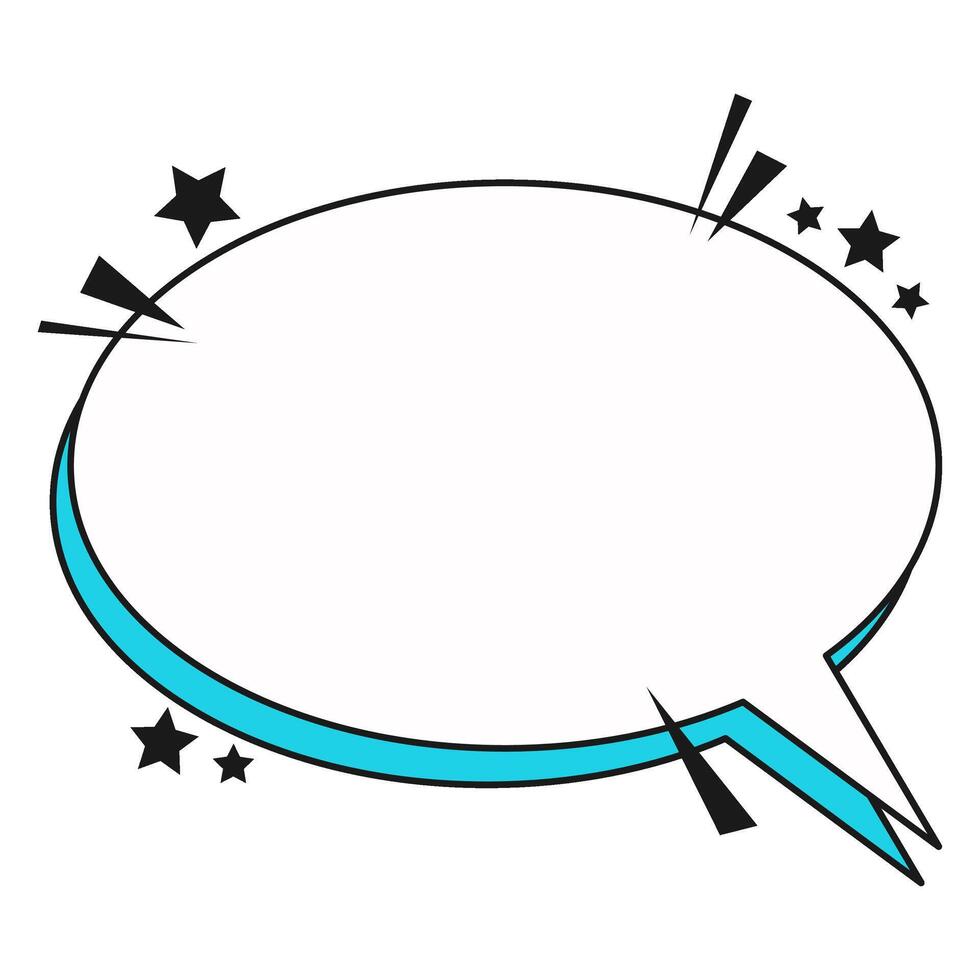 Retro Comic Speech Bubble vector