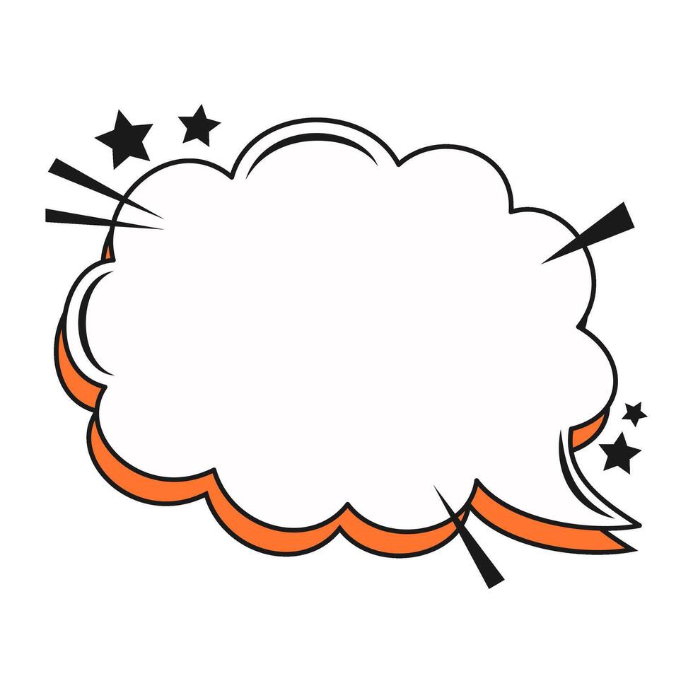 Retro Comic Speech Bubble vector