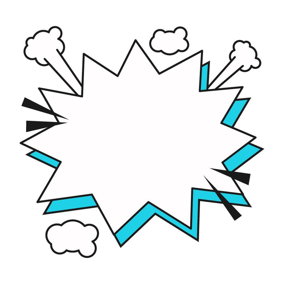 Retro Comic Speech Bubble vector
