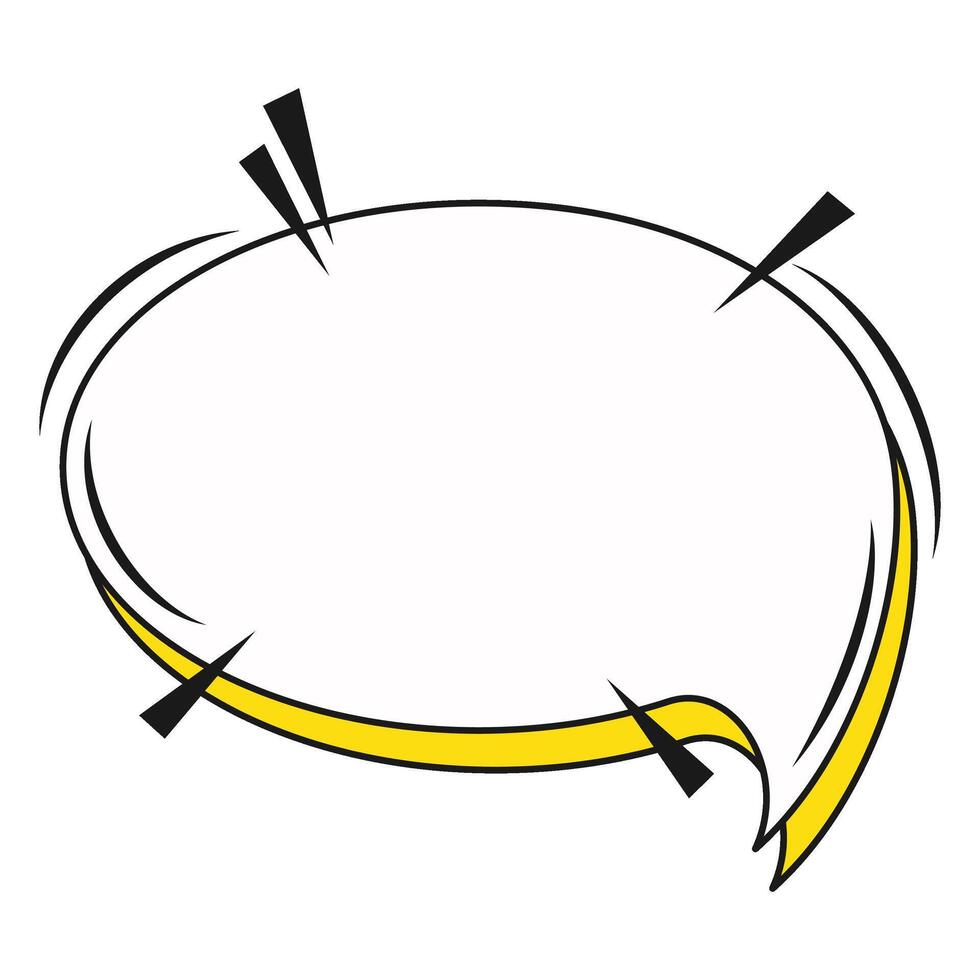 Retro Comic Speech Bubble vector