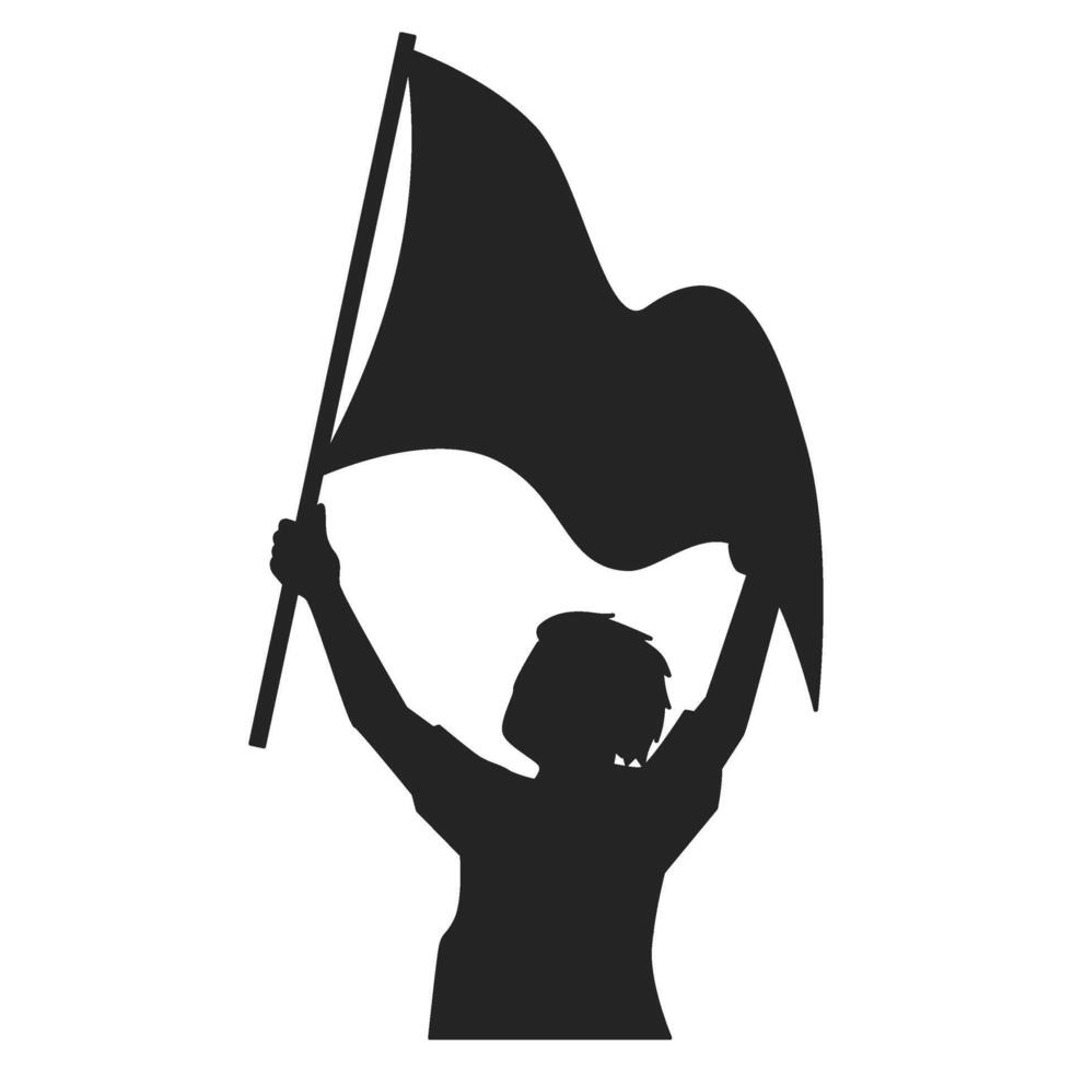 Indonesian Independence Day Illustration Silhouette vector