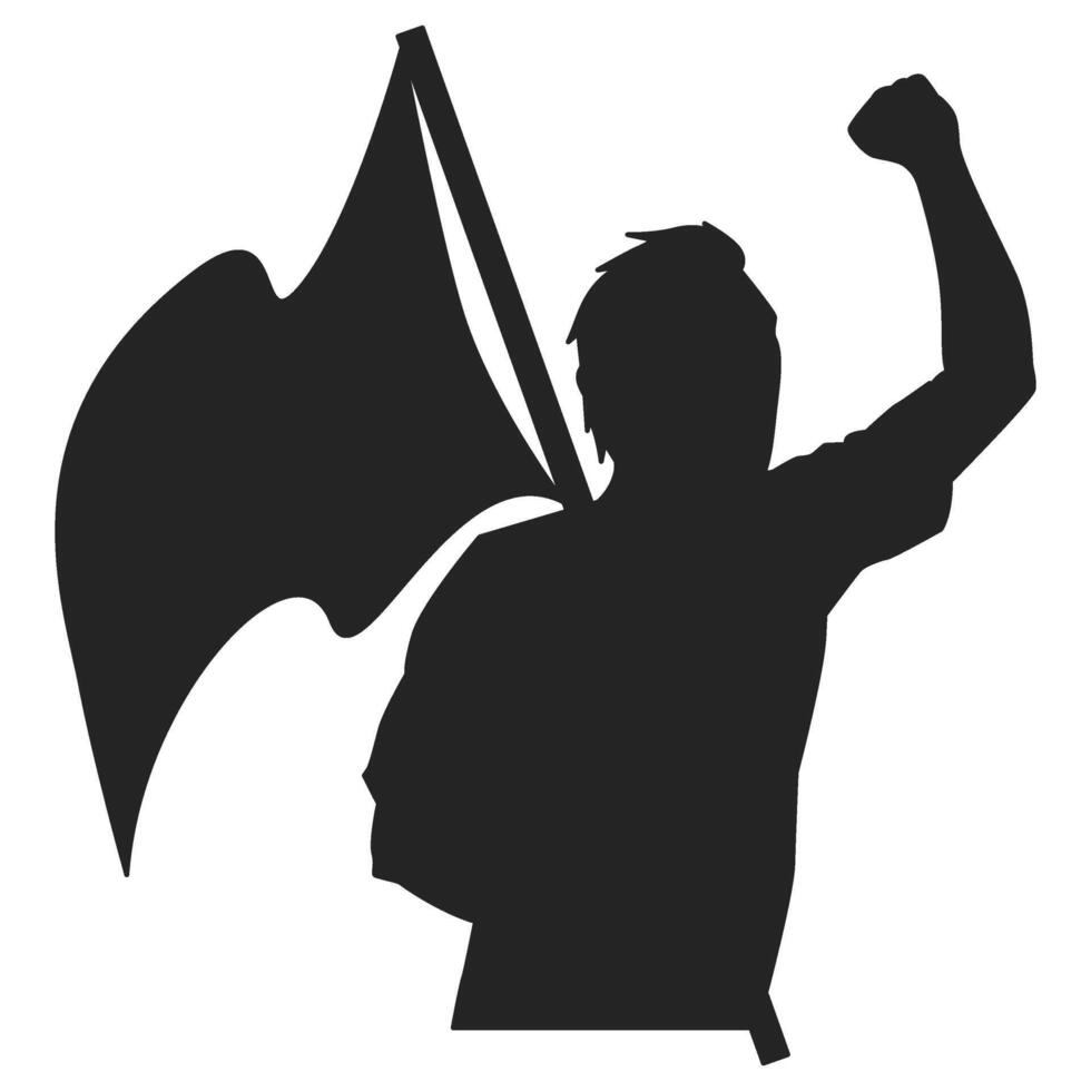 Indonesian Independence Day Illustration Silhouette vector