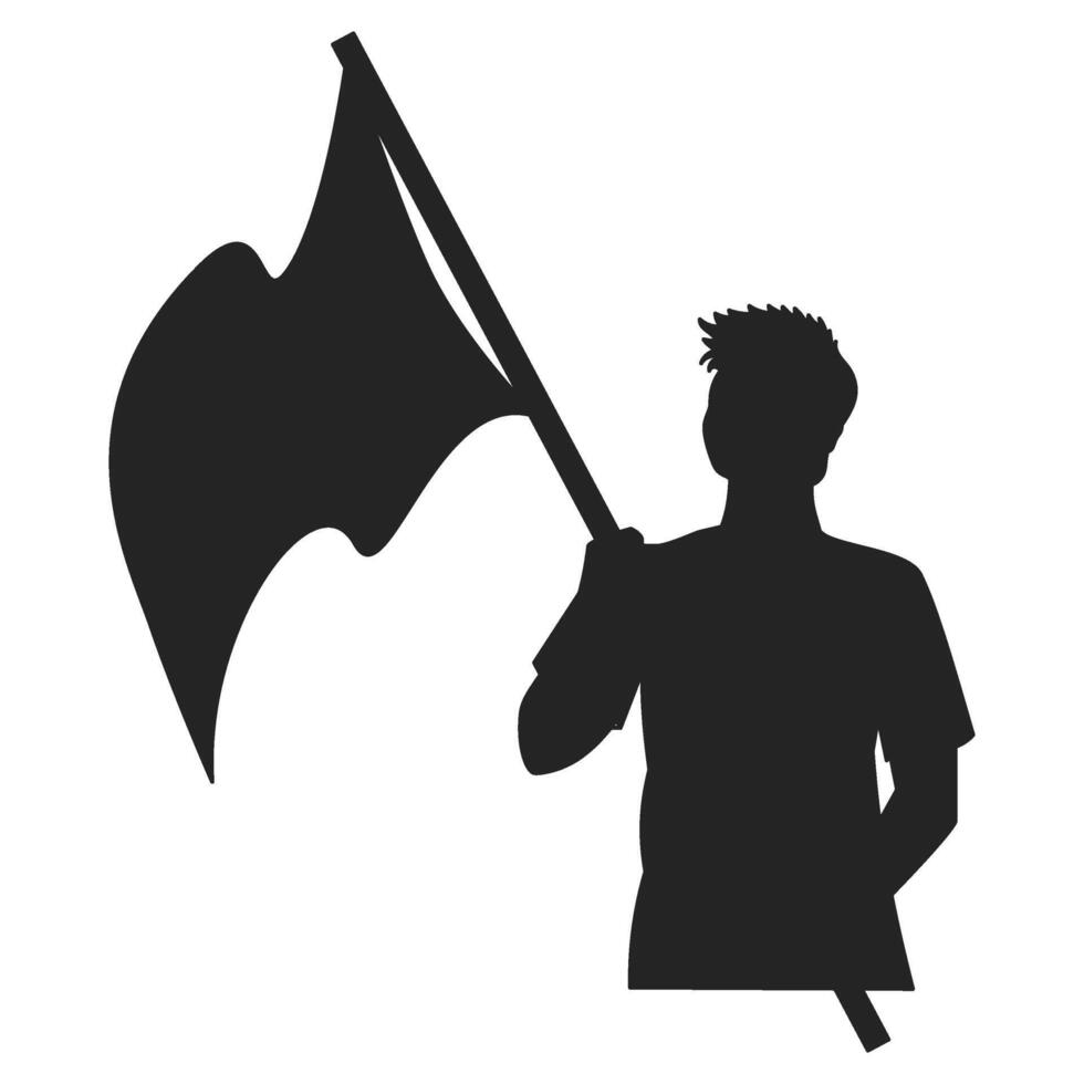 Indonesian Independence Day Illustration Silhouette vector