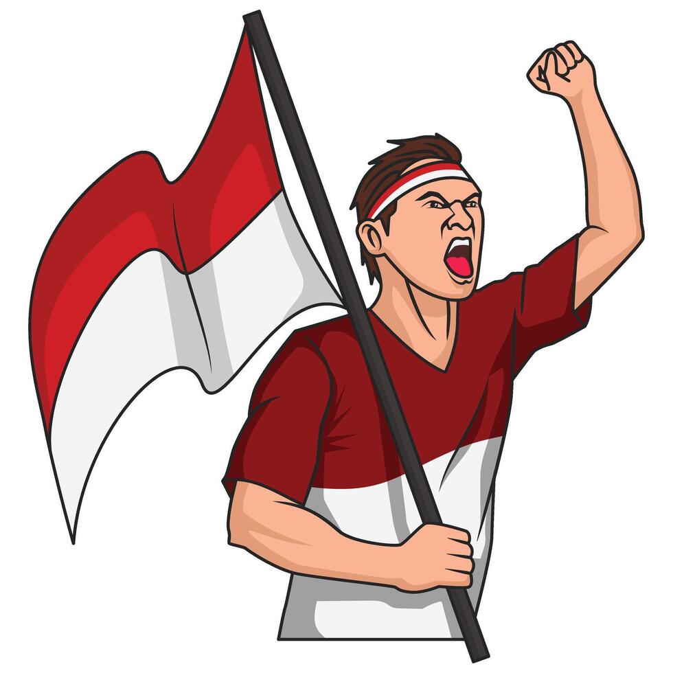 Indonesian Independence Day Illustration vector