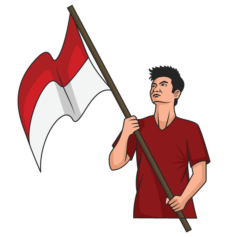 Indonesian Independence Day Illustration vector