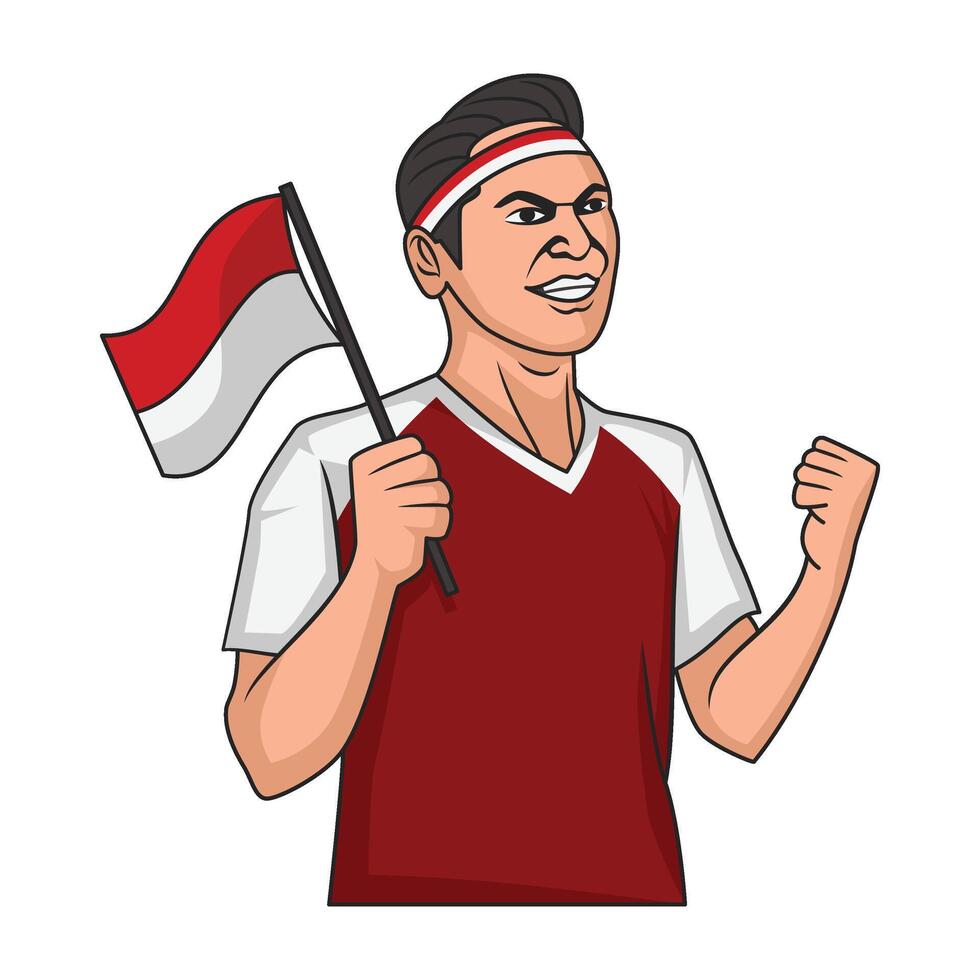 Indonesian Independence Day Illustration vector