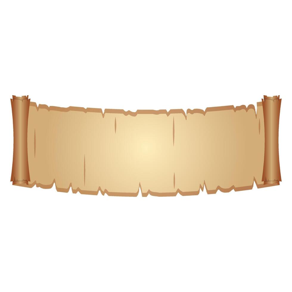 Parchment Paper Scroll Ribbon vector