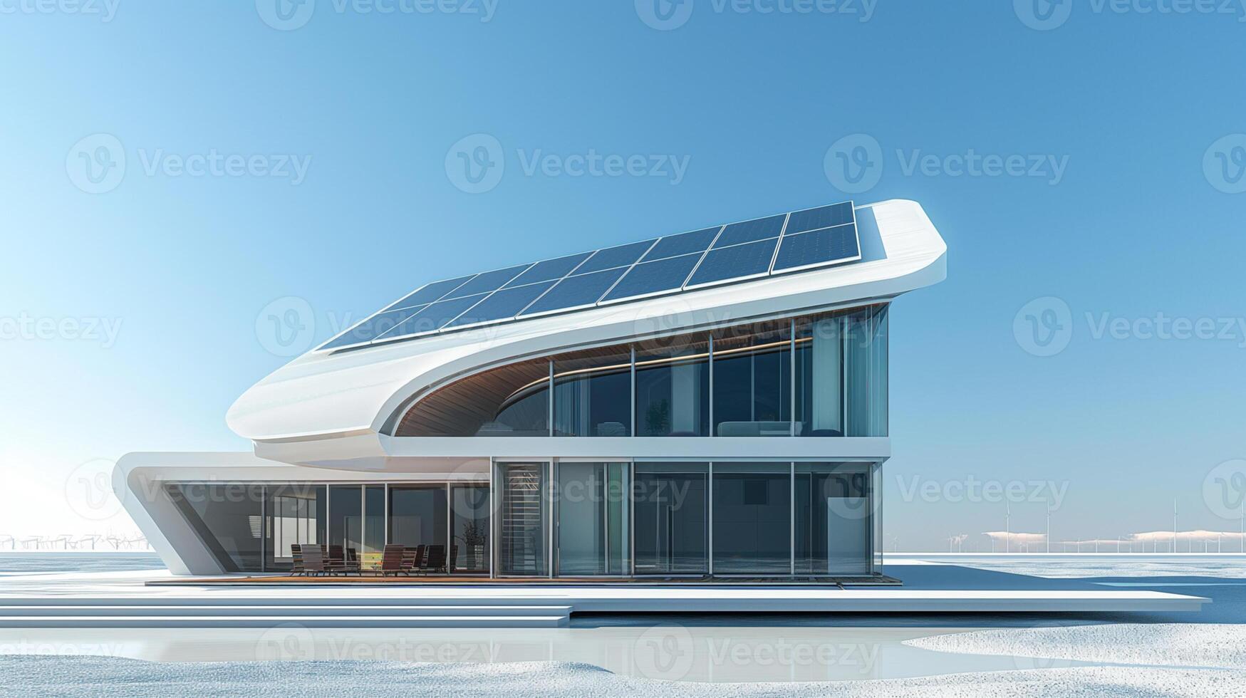 Sun energy battery in natural conditions photo