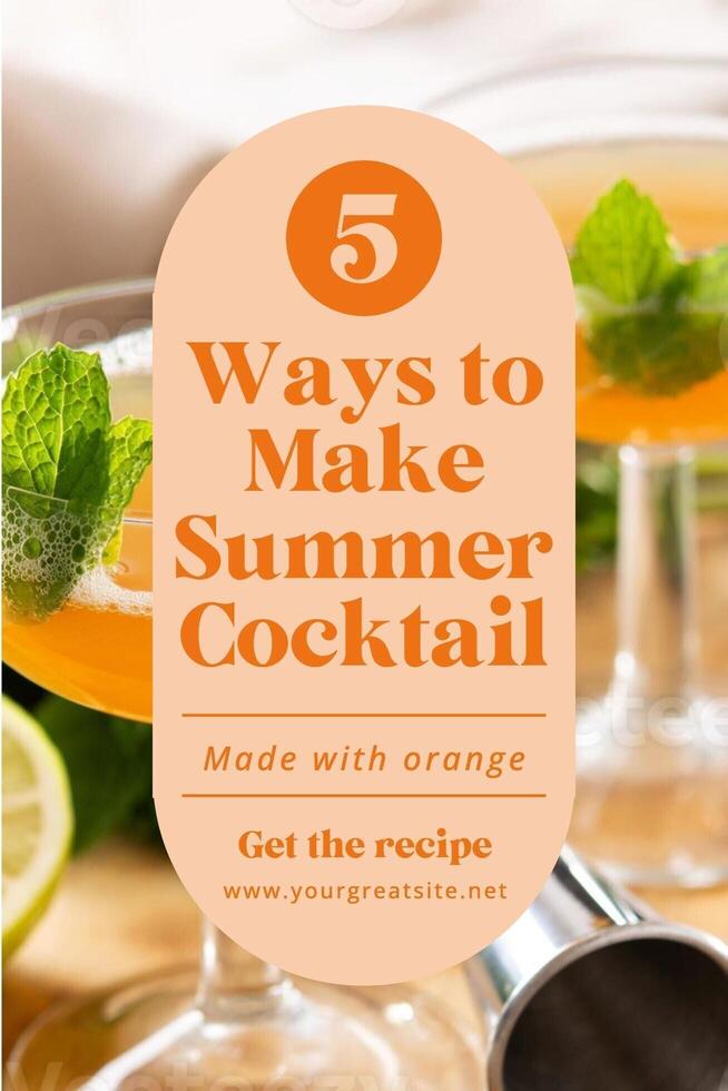 pinterest graphic for summer design ideas template