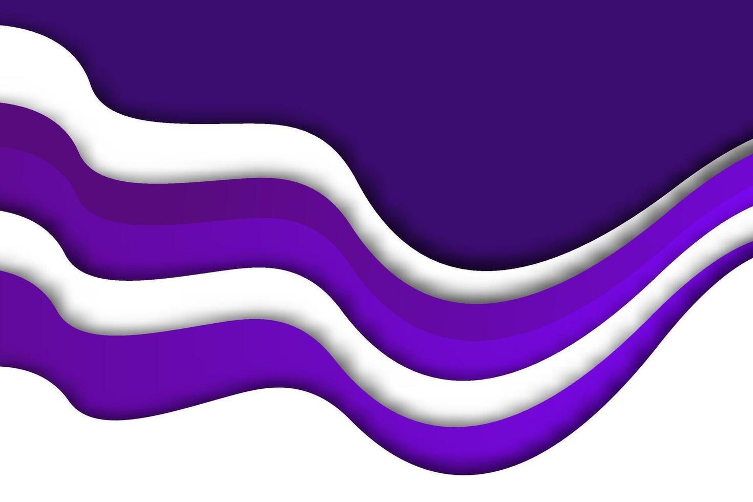 Purple simple curved banner vector