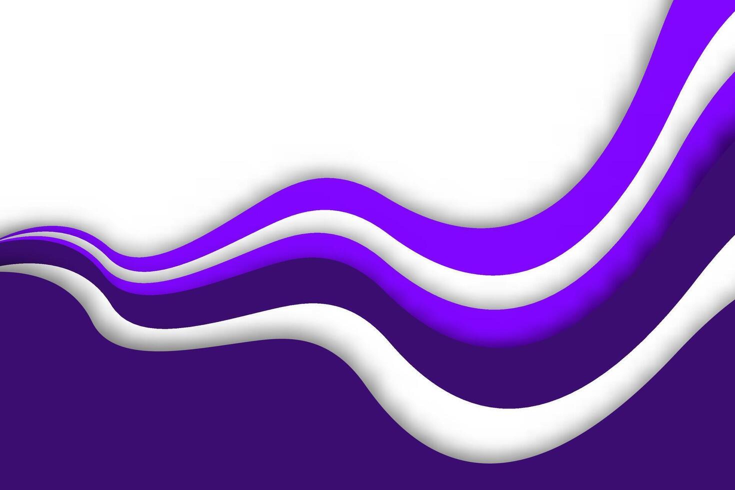 Simple purple curved banner background vector