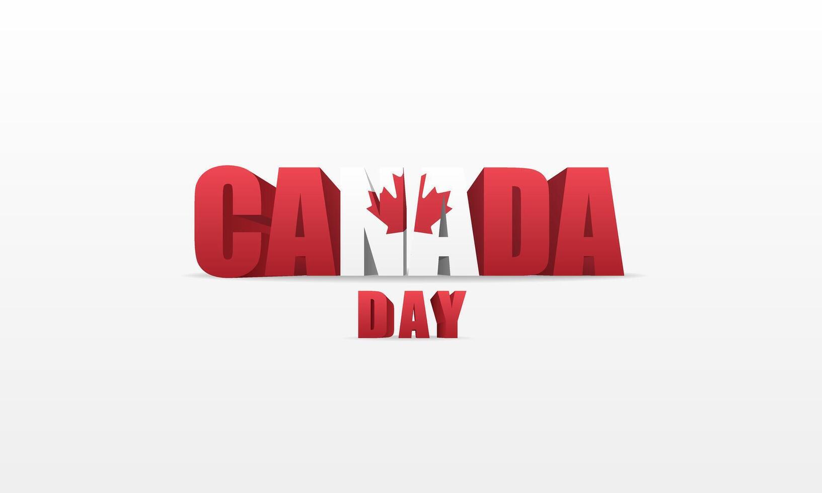 Canada day background or banner design template celebrated on July 1st. Canada independence day background vector