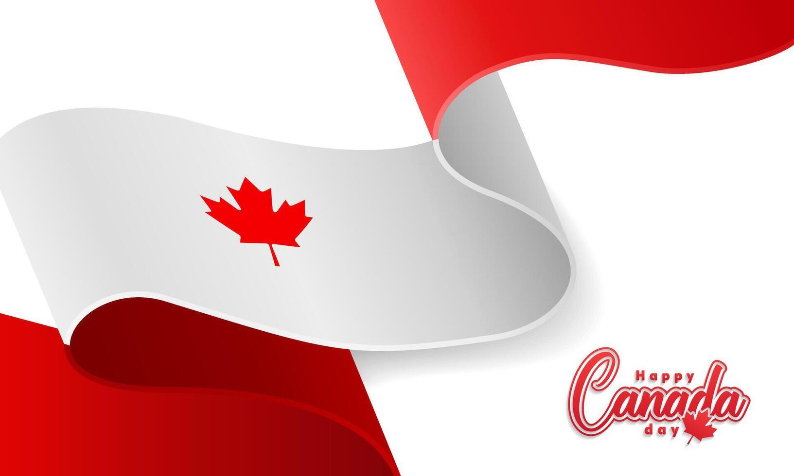 Canada day background or banner design template celebrated on July 1st. Canada independence day background vector