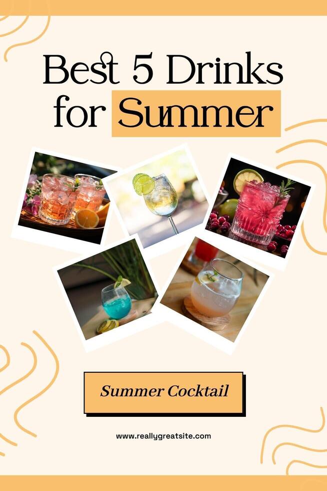 Best Summer Drink template