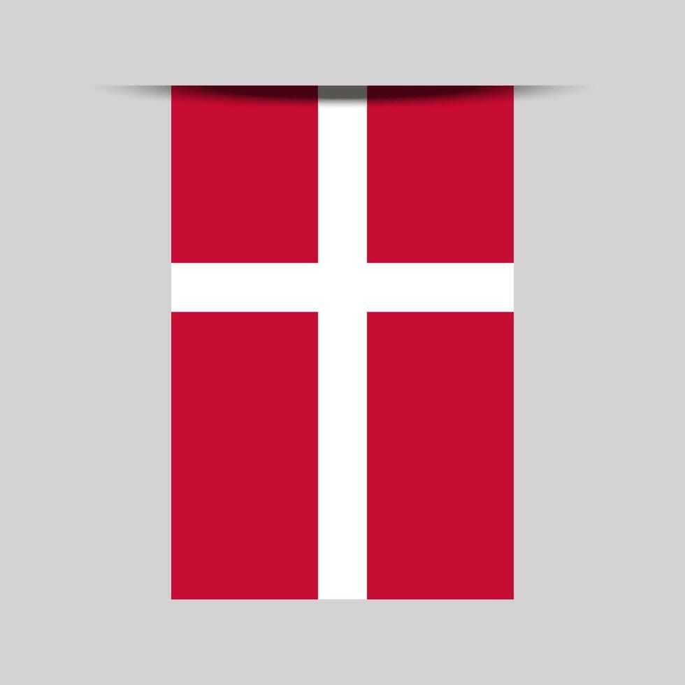Denmark Banner Flag Illustration vector