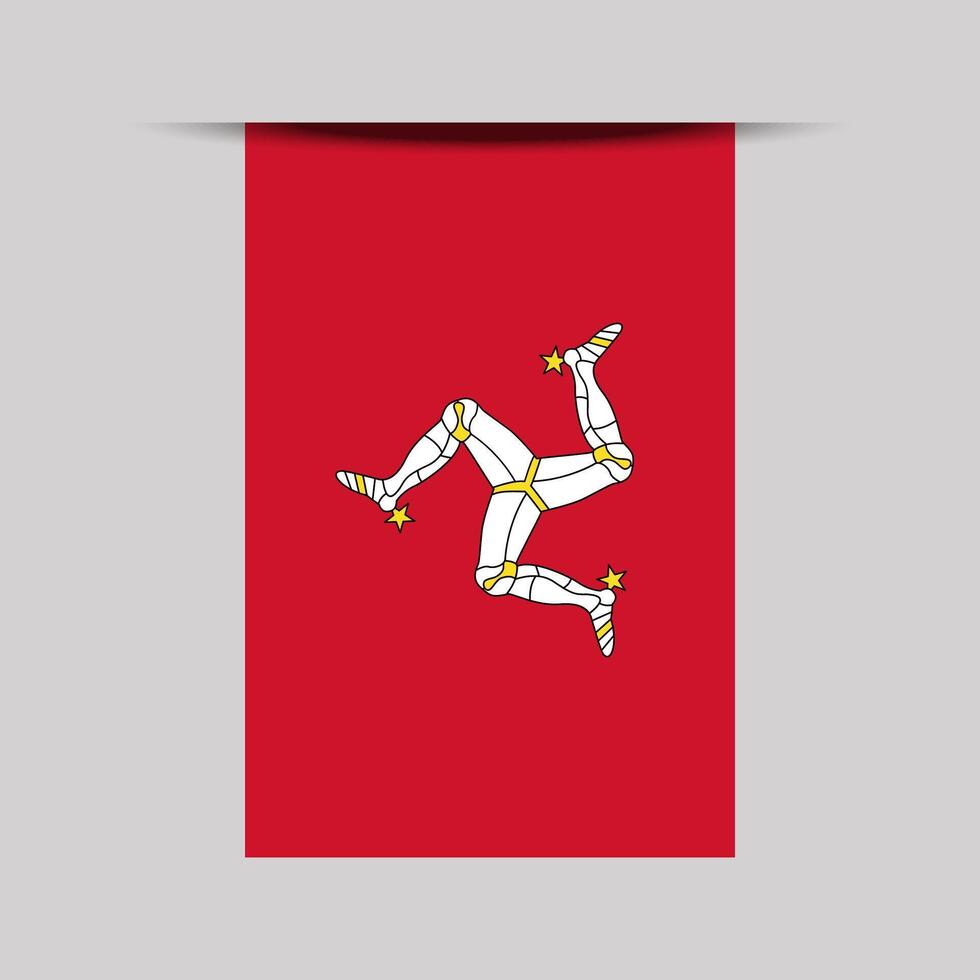 Isle of Man Banner Flag Illustration vector