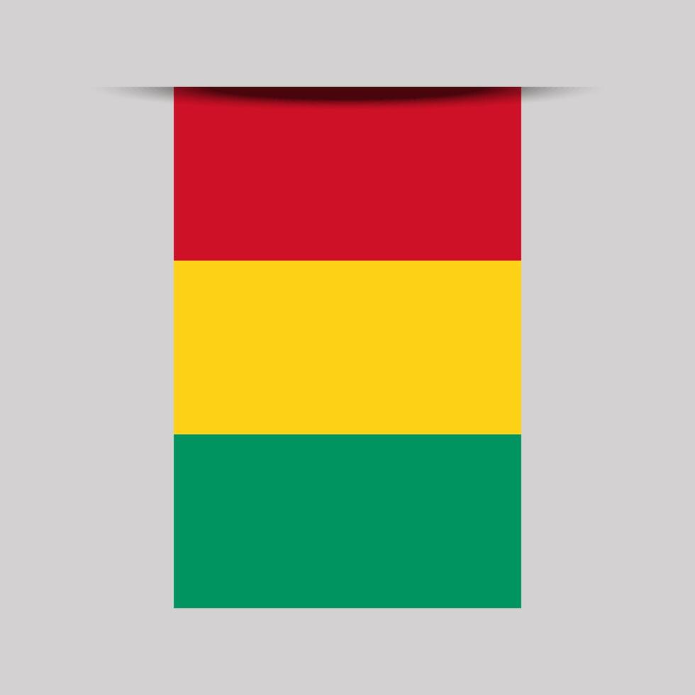 Guinea Banner Flag Illustration vector