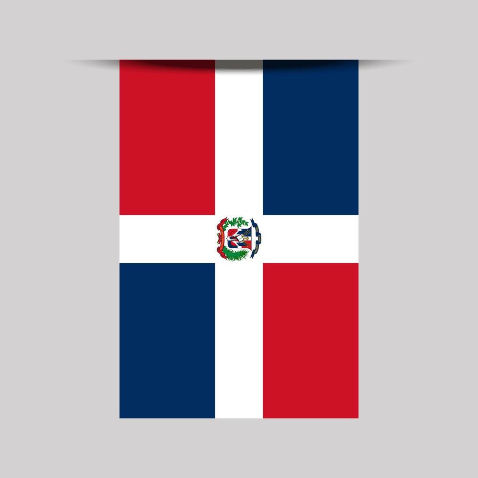 Dominican Republic Banner Flag Illustration vector