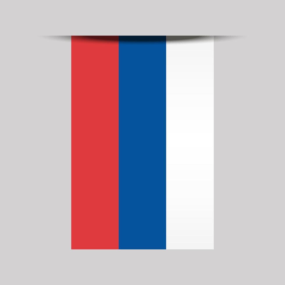 Russia Banner Flag Illustration vector